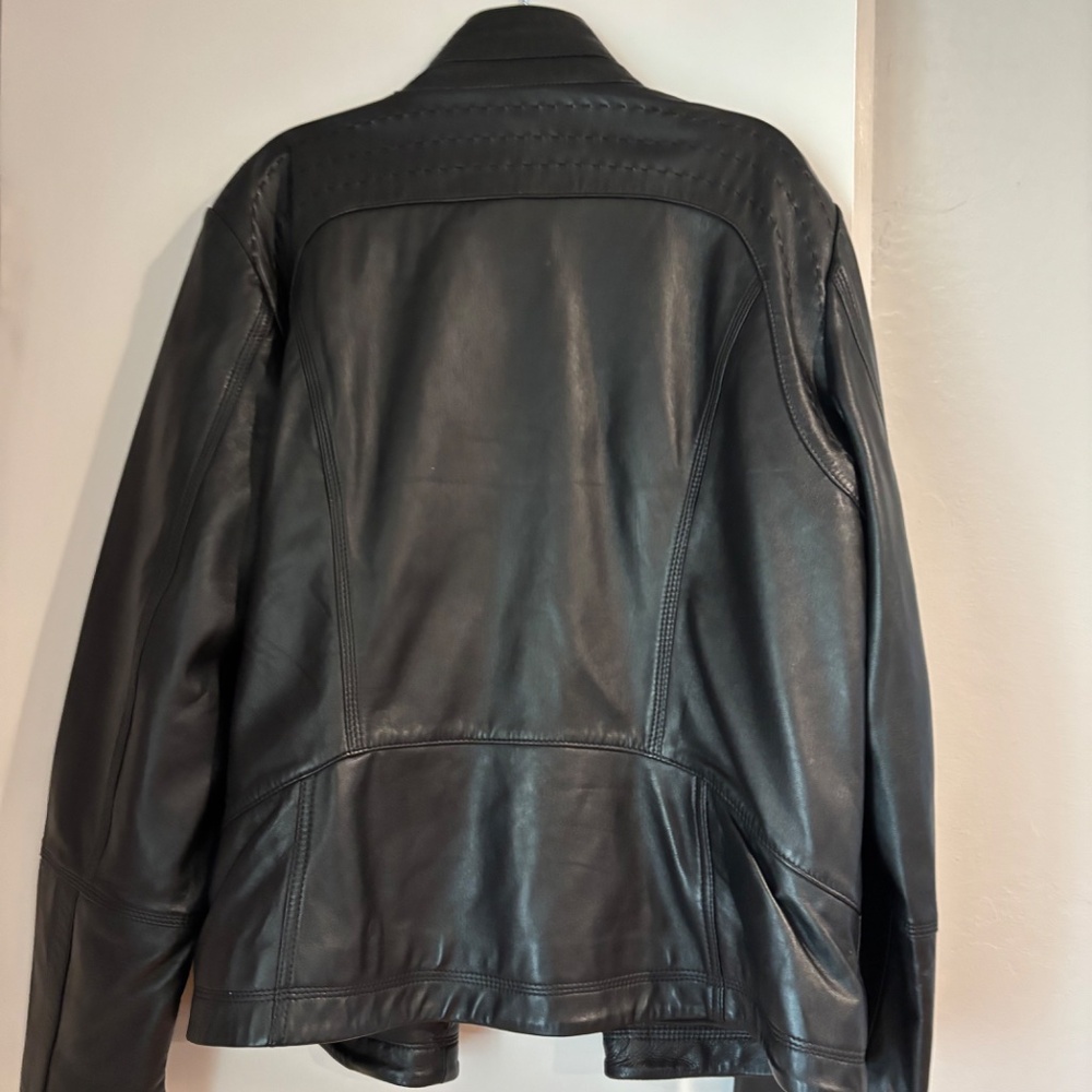 Quince Leather Stand-Collar Jacket XL - Picture 8 of 9